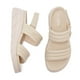 thumbnail image 4 of Sandals Women Wedge Open Toe Anti Slip para viajes al aire libre (36) Beige, 4 of 9
