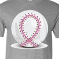 thumbnail image 4 of Inktastic Pink Breast Cancer Ribbon Baseball T-Shirt, 4 of 5