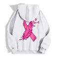 thumbnail image 4 of Shadoumai Womens Zip Up Hoodie Cancer Awareness Pullover Long Sleeve Casual Athletic Sweatshirt With Pocket Drawstring Fall Winter Jackets, 4 of 6