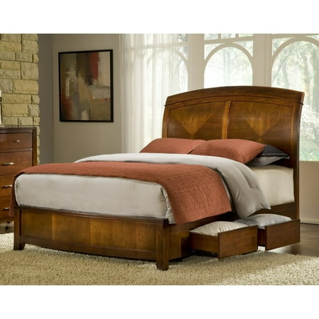 UPC 655450000881 product image for Modus Brighton Wood Low Profile Sleigh Bed in Cinnamon Finish-Full | upcitemdb.com
