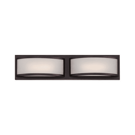 Georgetown 2 Light - Wall Sconces 2 Light Fixtures With Georgetown Bronze Finish Iron Material Rectangular LED Bulb 21