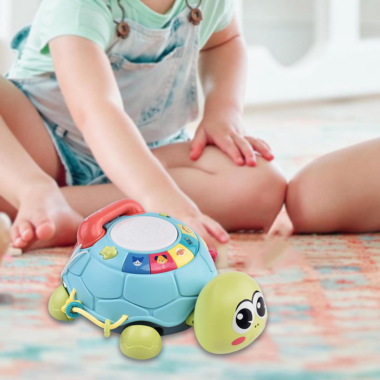 Tummy Time Toy Crawling Turtle Toy Infant Learning Toy Encourages Gross Motor Skills for Babies 6 to 12 Months
