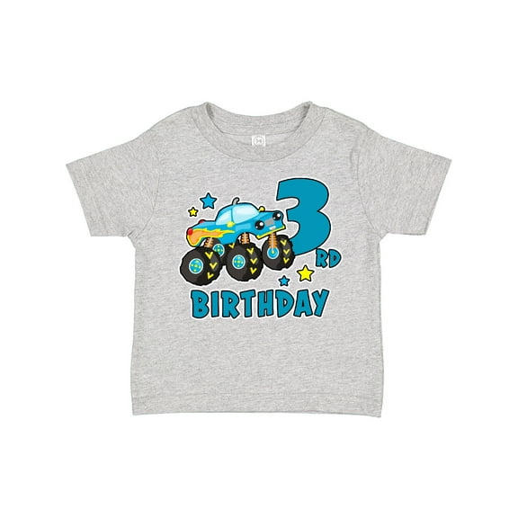 Inktastic 3rd Birthday Monster Truck Boys Toddler T-Shirt