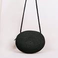 thumbnail image 2 of DEELLEEO Mini Straw Bag Solid Black Minimalist With Zipper, 2 of 7