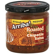 Arriba Medium Fire Roasted Mexican Chipotle Salsa, 16 oz (Pack of 6)