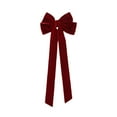 thumbnail image 1 of Pasador de Terciopelo con Lazo | Pinza de cinta estilo coreano - Elegante tocado de invierno, accesorios para el pelo de alta gama, duradero, seguro, versátil para peinados formales o informales, 1 of 5
