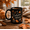 Black, variant on Enchanted Autumn Mug, Fall Leaves Black Coffee Cup for Cozy Seasonal Gifts