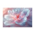 thumbnail image 5 of Mudket Framed Canvas Wall Art Ready to Hang Pink Blue Flower Print, Modern Abstract Floral Wall Decor Canvas Artwork for Bedroom Living Room Office, Soft Botanical Wall Pictures - 12"L x 8"W, 5 of 10