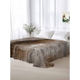 thumbnail image 6 of Brown Flat Sheet Only Twin Size, Soft Breathable Bed Top Sheets for Mattress, Retro Oil Painting Modern Abstract Art Aesthetics Luxury Bedding Flat Sheets for Home Hotel Bedroom Bed Protection, 6 of 9