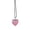 Pink, variant on Elegant Clear Glass Heart Collar Necklace Fashion Choker Summer Jewelry