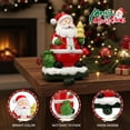 thumbnail image 4 of Ayieyill Christmas Santa Claus Stocking Holder, Resin Stocking Holders for Mantle Christmas Decorations, 4 of 7