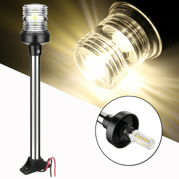 13 inch Marine Yacht Boat Pontoon Navigation Stern Lamp LED Anchor Pole