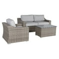 thumbnail image 2 of Living Source International Marina Wicker 4 Piece Patio Conversation Set, 2 of 3