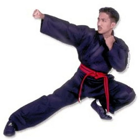 Martial Arts Karate Jacket - Middle Weight Black Poly/Cotton Martial Arts Karate Uniform