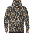 thumbnail image 3 of Bingfone Flower Butterfly Men's Drawstring Hoodie Long Sleeve Pocket Sweatshirts-X-Large, 3 of 6
