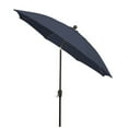 thumbnail image 2 of 9' Oct Home Patio Tilt Umbrella 8 Rib Crank Champagne Bronze with Navy Blue spun Acrylic Canopy, 2 of 2