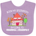 thumbnail image 3 of Inktastic Book My Reservation I'm Going to Grandma and Grandpa's Boys or Girls Baby Bib, 3 of 4