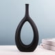 thumbnail image 4 of Maceta minimalista de cerámica hueca, ideal para fotos, bodas, cocina y oficina. negro alto, 4 of 9