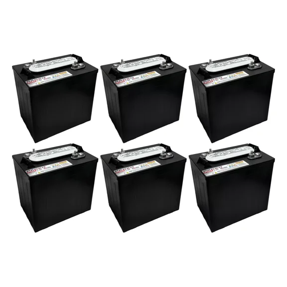 Pacer P-105 6 Volt 220Ah Deep Cycle Battery - Replaces Trojan T-105 | Set of 6