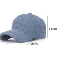 thumbnail image 2 of Gorra de béisbol de lana de cordero de imitación cálido gorro de hip hop de lana de peluche de invierno Vhermosa CPB-YY123-4, 2 of 5