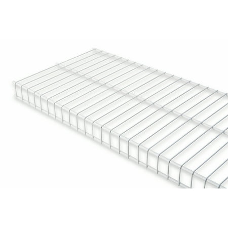 Rubbermaid 3E0000Wht 3' x 12" White Linen Shelf Kit