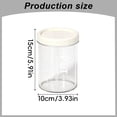thumbnail image 3 of Plastic Food Containers, Freezer Storage Jars with Screw Lids, Leak Proof Meal Prep Containers, Reusable Small Freezer Jars, Stackable Airtight Storage Cups, Plastic Food Storage Jars, 1000ml, 3 of 5