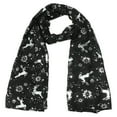 thumbnail image 4 of Krdevn Christmas Decorations,Elegant Scarf for Featuring Stunning Reindeer and Snowflake Pattern Design Soft Winter,Size:ONE SIZE, 4 of 5