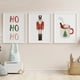 thumbnail image 4 of Calcetines de dibujos animados para regalo de Navidad, póster de Papá Noel para niños, arte de pared moderno para guardería, pintura en lienzo, decoración de habitación de bebé y niños, 4 of 4