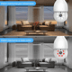thumbnail image 5 of 2pcs Foco Con Camara De Seguridad Wifi 2mp  Malubero, Blancas, 5 of 5