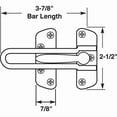 thumbnail image 2 of Brushed Chrome Security Bar Lock For Doors Child Safe Easy Installation, 2 of 2