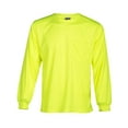thumbnail image 3 of Kishigo Microfiber Polyester Long Sleeve T-Shirt 9122-9123 Lime M, 3 of 4