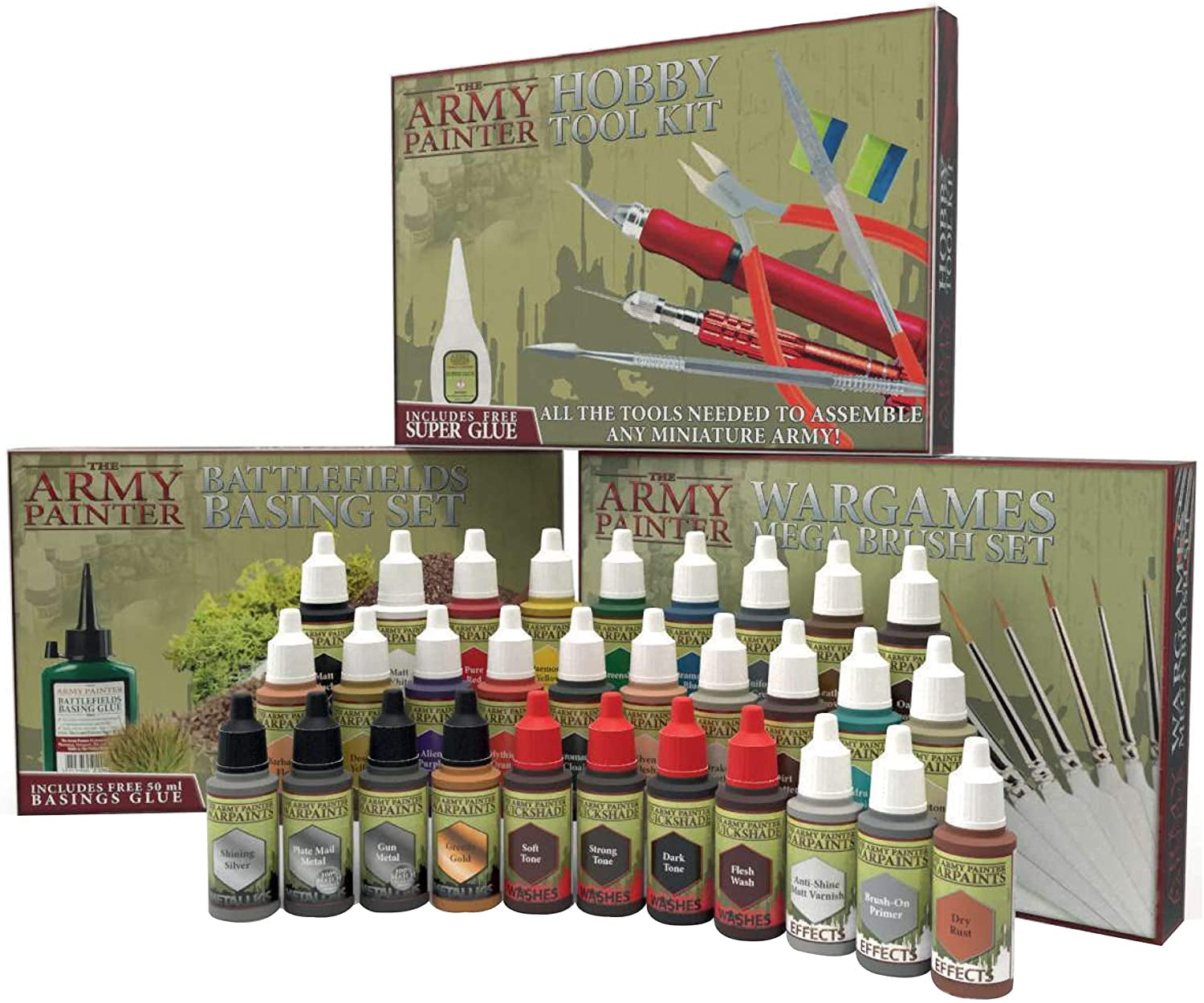 Masterclass Drybrush Set - 3 special-designed brushes - The Army Painter
