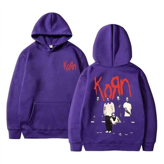 Rock Band Korn Graphic Hoodie Men Women Casual Fashion Hoodies Retro Pullover Male Vintage Gothic Sweatshirts Clothes Suitable Teen Outdoor Sweatshirts Hoodies