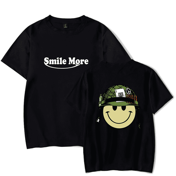 Roman Atwood Smile More T-Shirt Men/Women Streetwear T-Shirt Shirt Short Sleeve