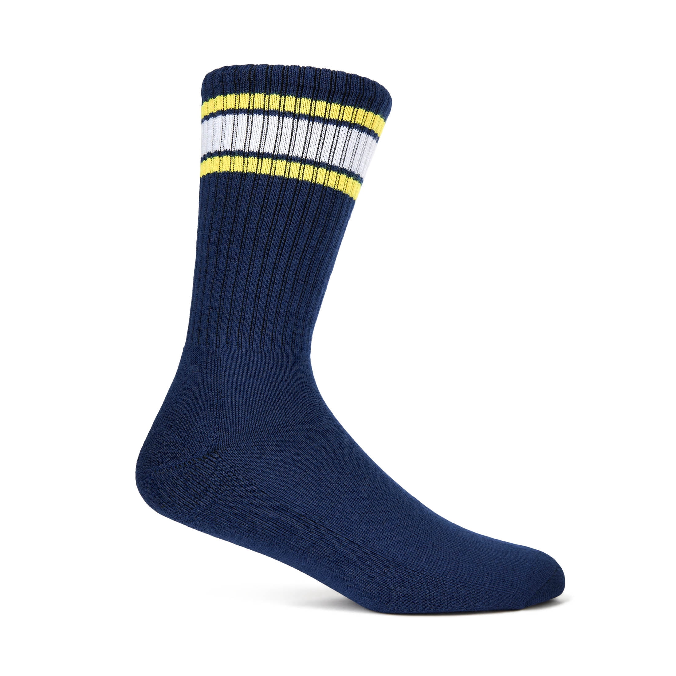 Fruit of the Loom Mens Gameday Crew Socks, 3-Pack, Sock Sizes 6-12