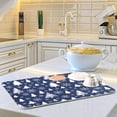 thumbnail image 6 of Coolnut Christmas Tree Dish Drying Mat Absorbent Reversible Drying Pad Dish Drainer Rack Mat for Kitchen Countertops Sinks,24"x18", 6 of 6