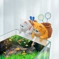 thumbnail image 2 of Fish Tank Creative Cute Hanging Backpack Cat Artificial Lifelike Ornaments Aquarium Landscaping Decoration, 2 of 9