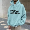 thumbnail image 2 of Nmnitkp Hoodies For Men Comfortable and Warm Men's Letter Graphic Print Lightweight Hoodies Trendy and Fashionable Hoodies Long Sleeve Drawstring Pullover Sweatshirts With Pockets, 2 of 6