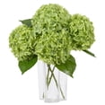 thumbnail image 1 of Flores artificiales DuHouse Hydrangea Real Touch de 55 cm, 3 unidades, 1 of 6