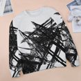 thumbnail image 6 of Geometric Lattice Mom Sweatshirt For Women Long Sleeve Pullover, 6 of 7