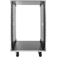 Miumaeov 16U Rolling Network Rack, Server Rack Cabinet 220LBS Capacity ...