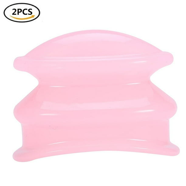 WALFRONT 2Pcs Silicone Lip Plumper Lip Enhancer Suction Device Beauty