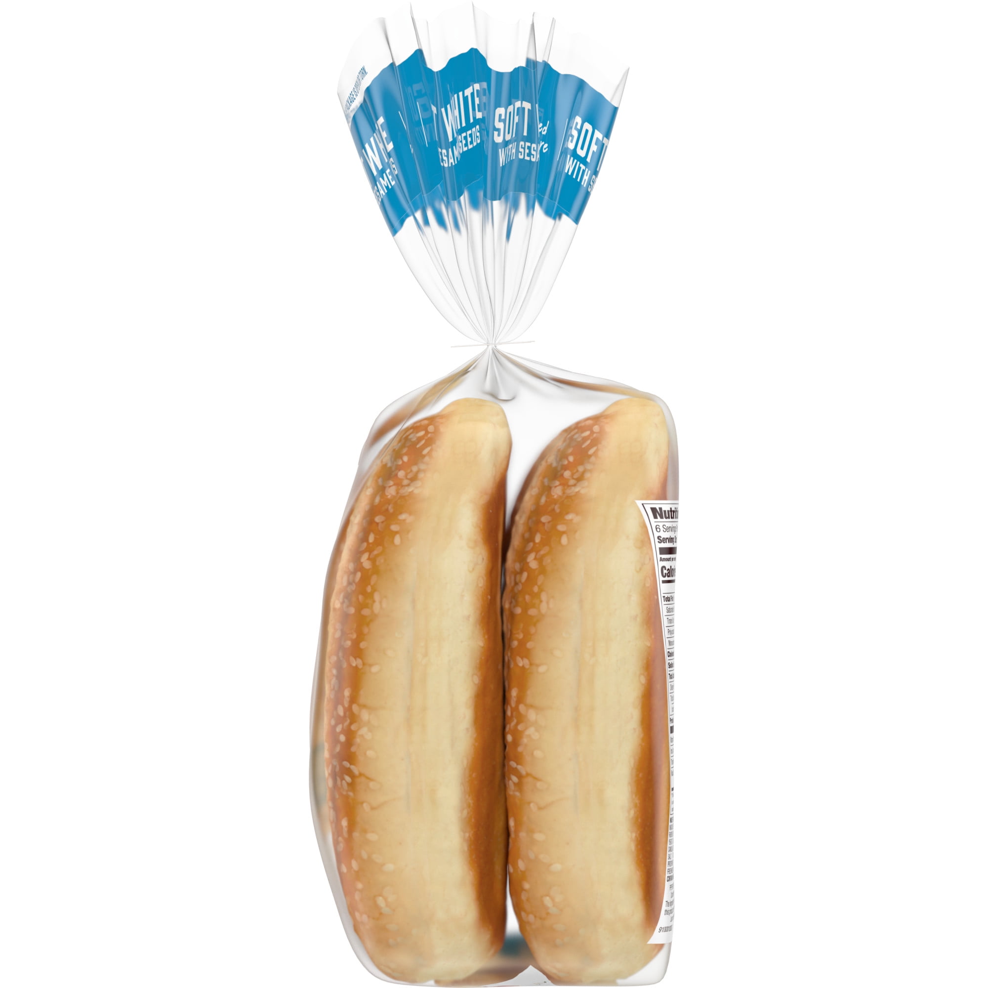 Pepperidge Farm Bakery Classics Soft White with Sesame Seeds Hoagie Rolls, 6-Pack Bag