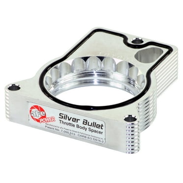 aFe POWER Silver Bullet Throttle Body Spacer, 46-34005, for GM Fits select: 1996-2000 CHEVROLET GMT-400, 1996-2000 GMC SIERRA