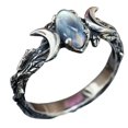 thumbnail image 5 of Anillo de aleación de piedra lunar Brillar anillo de dedo de moda regalo M, 5 of 5
