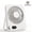 White, variant on 5000mAh Rechargeable Desk Fan, Portable Mini Personal Fan with LED Battery Display, Quiet USB Powered Table Fan, 100 Speed Levels, Adjustable Angle Fan for Office, Bedroom, Travel, Black