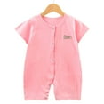 thumbnail image 2 of KPOPLK Baby Romper Jumpsuits for Boys and Girls Unisex Long Sleeve(Pink,6-12 Months), 2 of 4