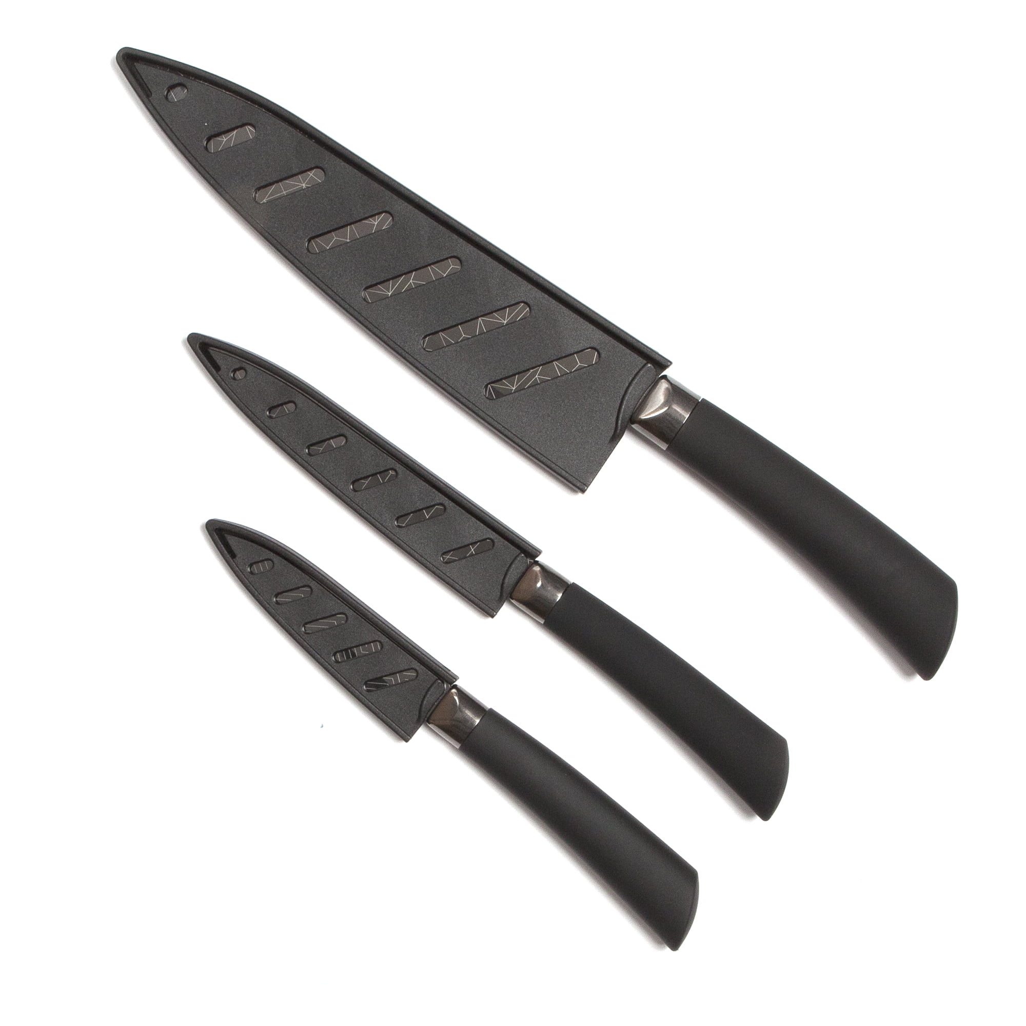 Thyme & Table Black Speckled Knife Set