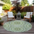 thumbnail image 6 of Addison Rugs Chantille Indoor/Outdoor Transitional Circles Green Washable Round Rug, 8' x 8', 6 of 6
