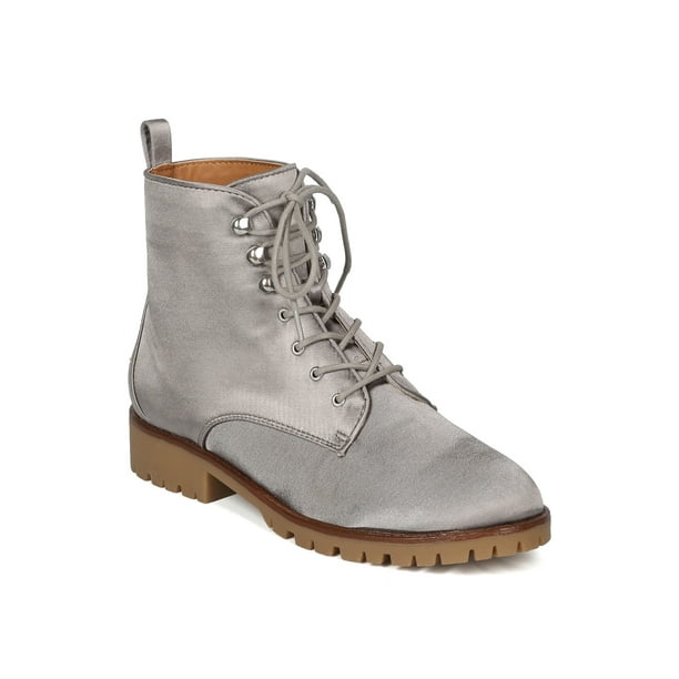Alrisco - Women Round Toe Lug Sole Lace Up Tailored Combat Boot - 18141 ...